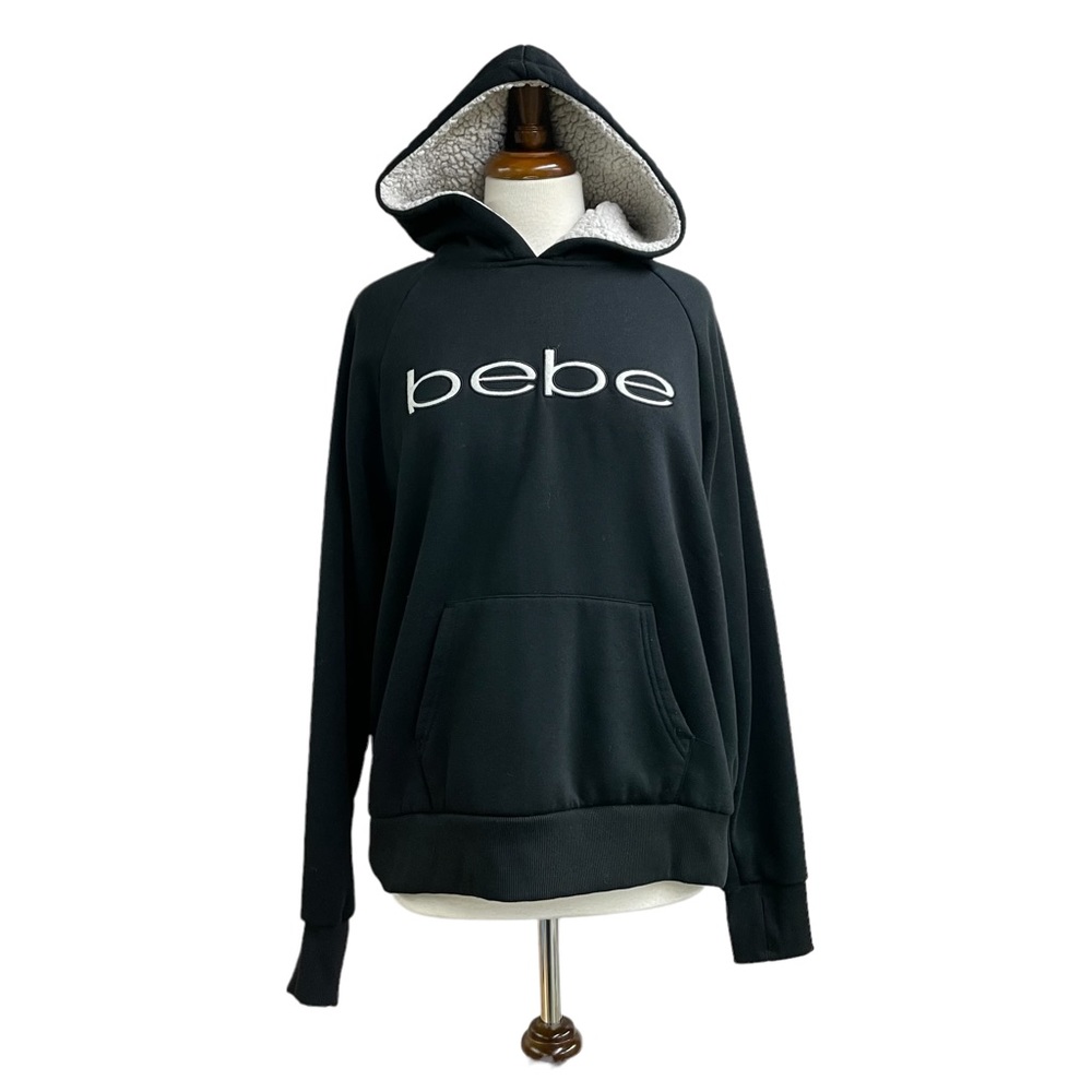 Bebe black pullover hoodie 1X